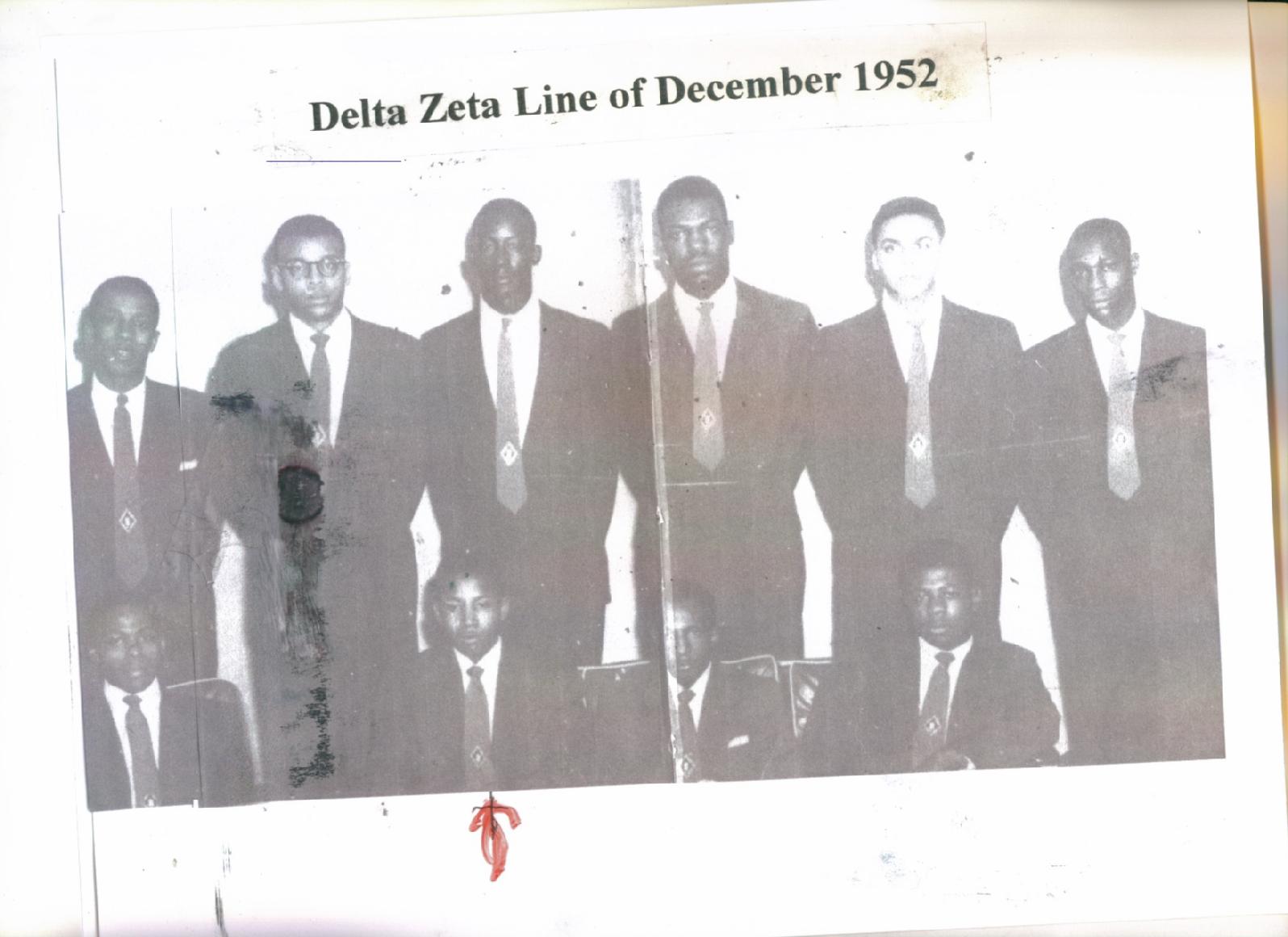 Delta Zeta - Charter Line 1952